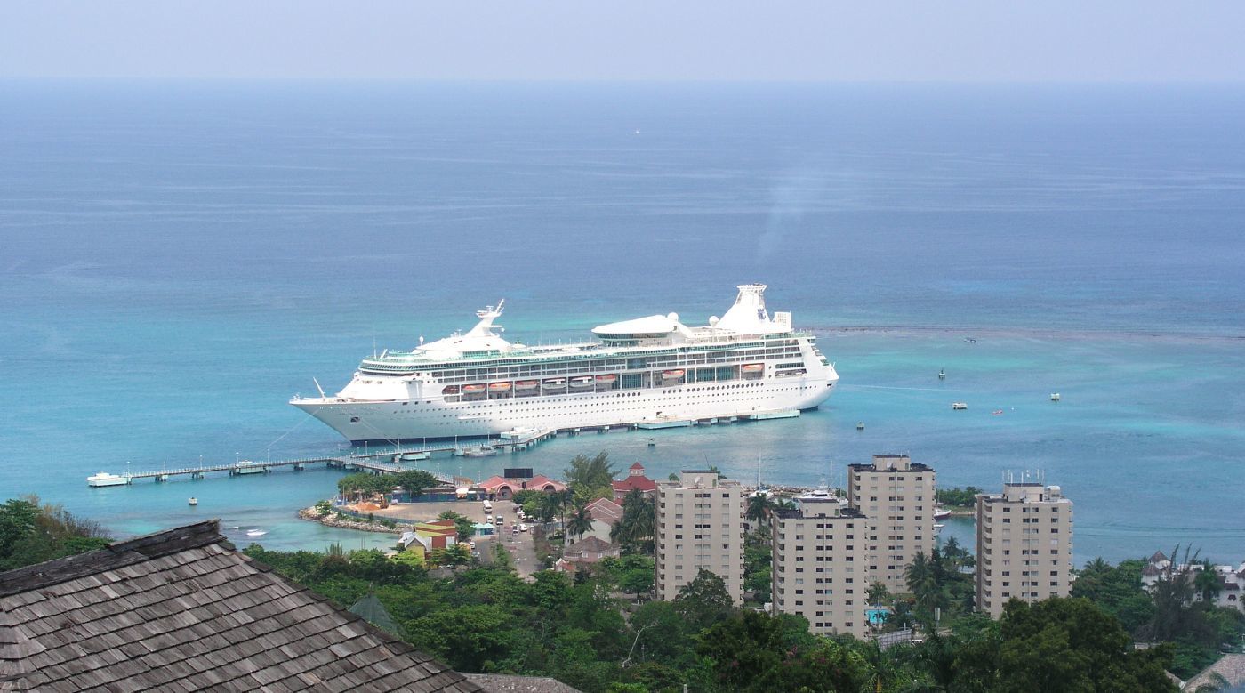 cruise ship in Jamaica