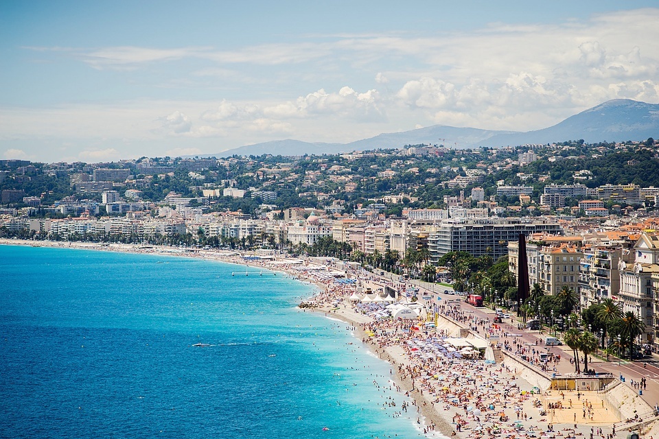 French Riviera beach