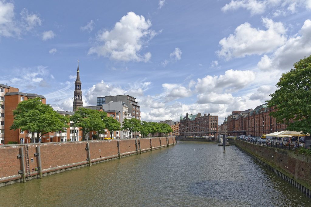 The Speicherstadt in Hamburg