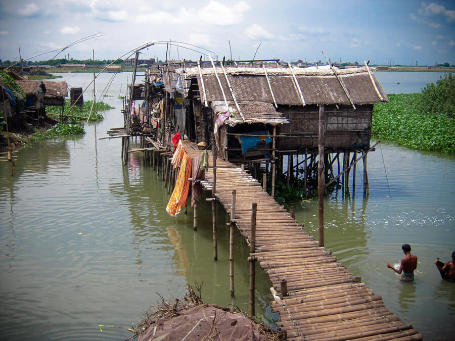 stilt houses, bangladesh