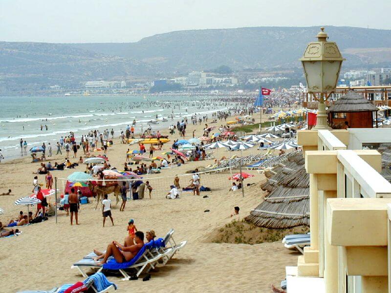 the beach in agadir
