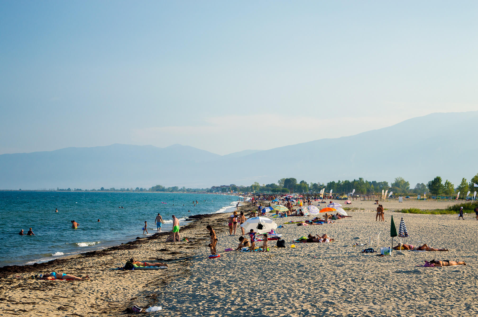 the southern beach of paralia