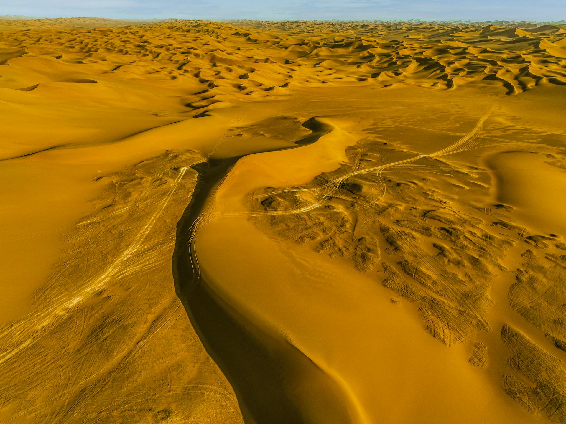 Sandstorms are a common springtime occurrence in China’s Xinjiang region, home to the Taklamakan Desert - one of the world’s largest and most formidable sandy deserts.