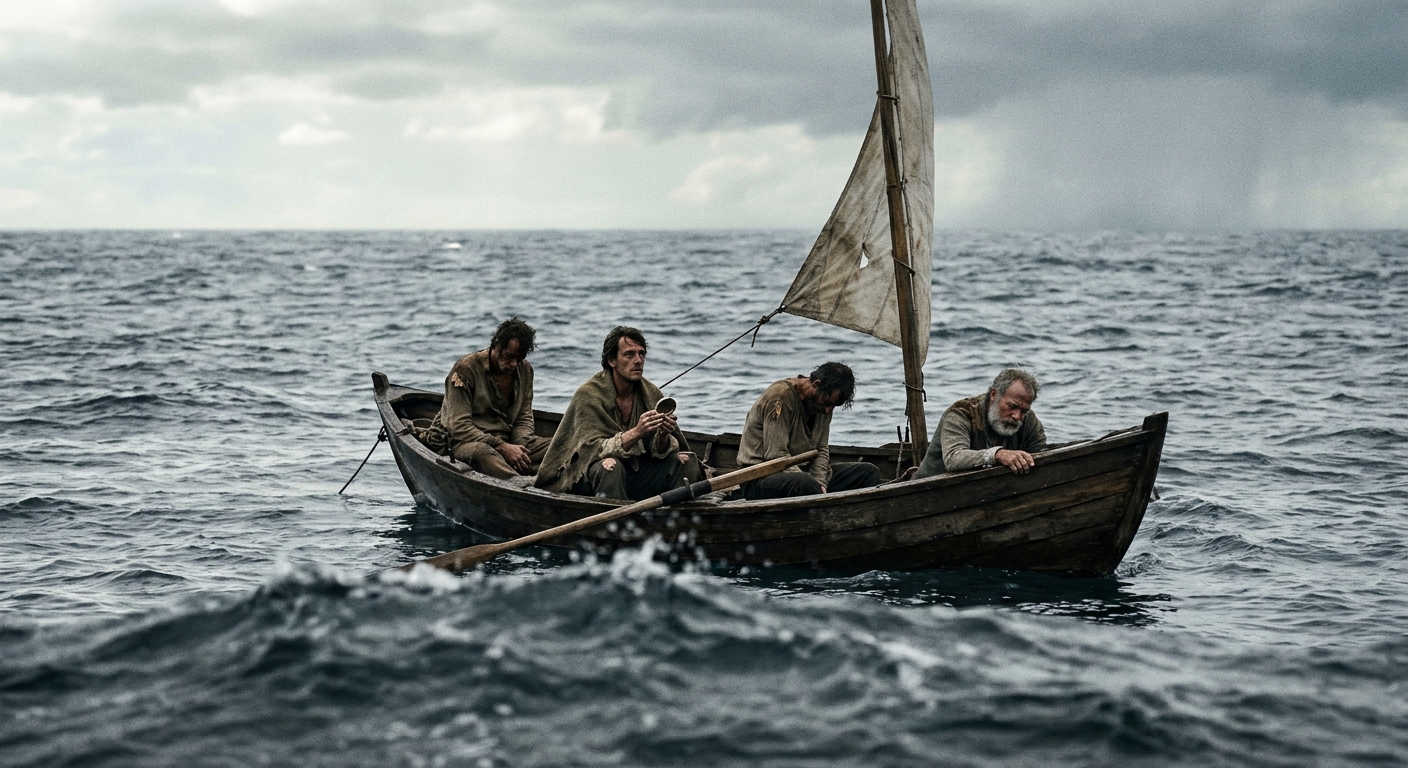 After the whaleship Essex was sunk by a sperm whale, the survivors refused to set a course for the Marquesas Islands out of a fear of cannibals — a fear that, as it turned out, was entirely unfounded. Instead, they chose the longer and more difficult route, only to find themselves forced to eat their own crewmates in order to survive.